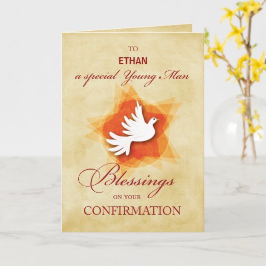 青年確認祝い恵み カード (黄色い花)