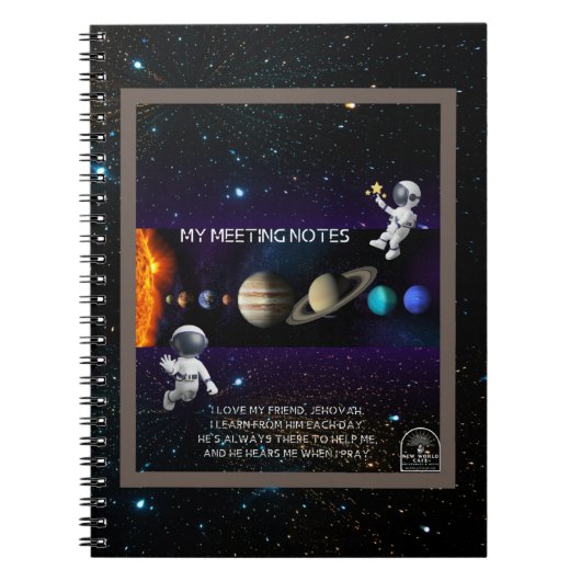 青年JW兄弟のための会議ノート ノートブック (正面)