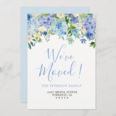 青引っ越しました | アナウンスカードの移動 案内状 (正面/裏面)