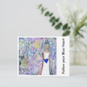 青後を追ハート ポストカード (スタンド正面)