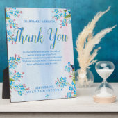 青忘れい感謝してい人 フォトプラーク (側面)