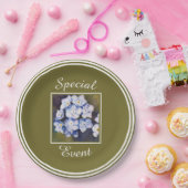 青忘れい目ではない花 ペーパープレート (パーティー)