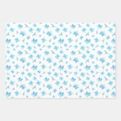 青忘れい私のシームレスなパターン ラッピングペーパーシート (正面3)