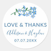 青忘れい私は結婚愛して感謝していい ラウンドシール (正面)