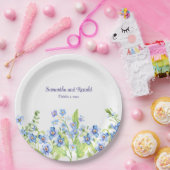 青忘れいMe Not Water 結婚 Color ペーパープレート (パーティー)