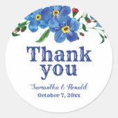 青忘れ水の色は結婚ありがとう ラウンドシール (正面)