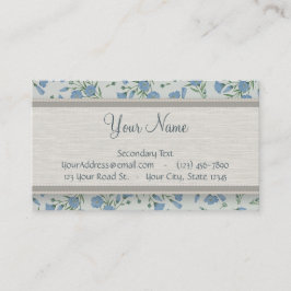 青忘れ私ないモノグラムが付いている花柄そして大理石 名刺