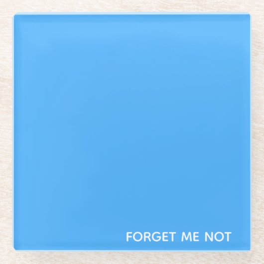青忘れ色ではない名前 ガラスコースター (正面)