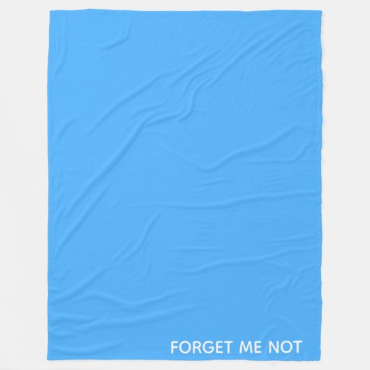 青忘れ色ではない名前 フリースブランケット (正面)