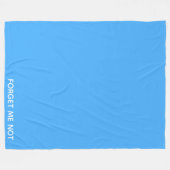 青忘れ色ではない名前 フリースブランケット (正面(横))