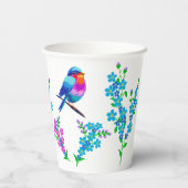 青忘れ鳥私ではなくフローラ70誕生日 紙コップ (裏面)