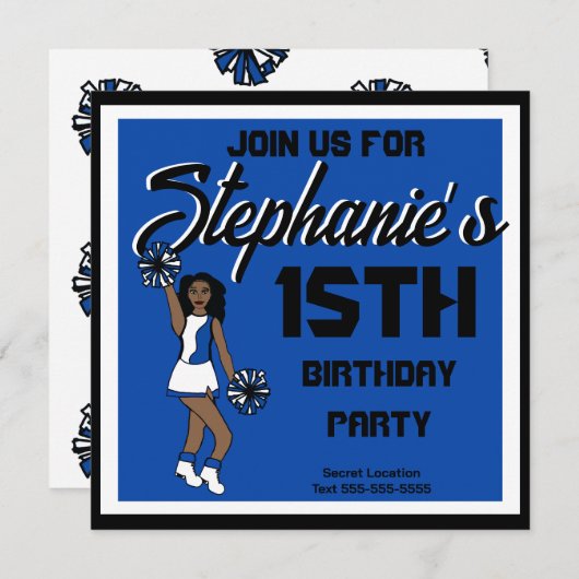 青応援#1 招待状 (正面/裏面)