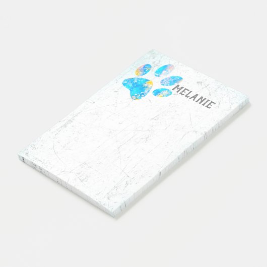 青愛犬家水彩画動揺して版 ポストイット (アングル)