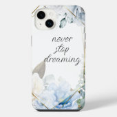 青感動的フローラ水色 iPhoneケース (裏面)