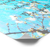 青感動的引用文自然 ポスター (角)