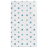 青感謝していスパークルセリフ文字ありがとう スモールペーパーバッグ (裏面)