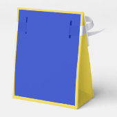 青感謝してい色と黄色の弓の箱 フェイバーボックス (裏面サイド)