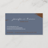 青手作り陶磁器彫刻陶磁器作品 名刺 (裏面)