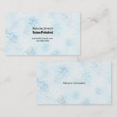 青抽象芸術スティプルコンテンポラリー 名刺 (正面/裏面)