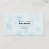 青抽象芸術スティプルコンテンポラリー 名刺 (正面)