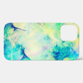 青抽象芸術フラクタル描写バックグラウンド3d'3d, a Case-Mate iPhoneケース (裏面 (横))