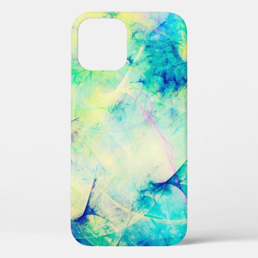 青抽象芸術フラクタル描写バックグラウンド3d'3d, a Case-Mate iPhoneケース (裏面)