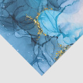 青抽象芸術大理石 薄葉紙 (詳細)