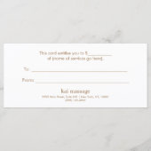 青抽象芸術水彩ギフト券 (裏面)