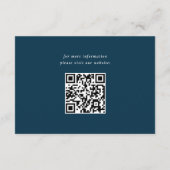 青抽象芸術水結婚色 エンクロージャーカード (裏面)