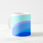 青抽象芸術1112 コーヒーマグカップ (正面左)