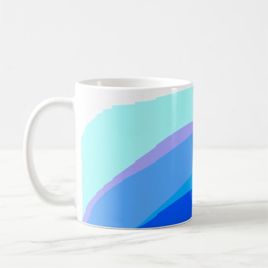 青抽象芸術1112 コーヒーマグカップ (左)