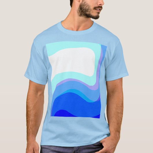 青抽象芸術1112 Tシャツ (正面)