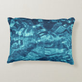 青抽象芸術 アクセントクッション (裏面)