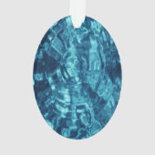 青抽象芸術 オーナメント (裏面)