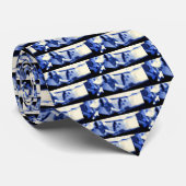 青抽象芸術 ネクタイ (ロール)