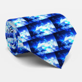 青抽象芸術 ネクタイ (ロール)