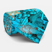 青抽象芸術 ネクタイ (ロール)