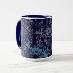 青抽象芸術 マグカップ