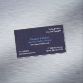 青抽象芸術 モダン マグネット名刺 (インサイチュ)