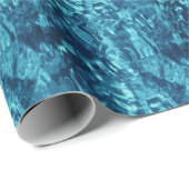 青抽象芸術 ラッピングペーパー (ロールコーナー)