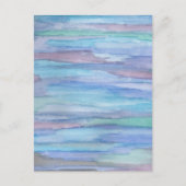 青抽象芸術: 1月の朝 ポストカード (正面)