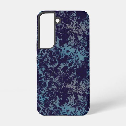 青抽象芸術 SAMSUNG GALAXYケース (裏面)