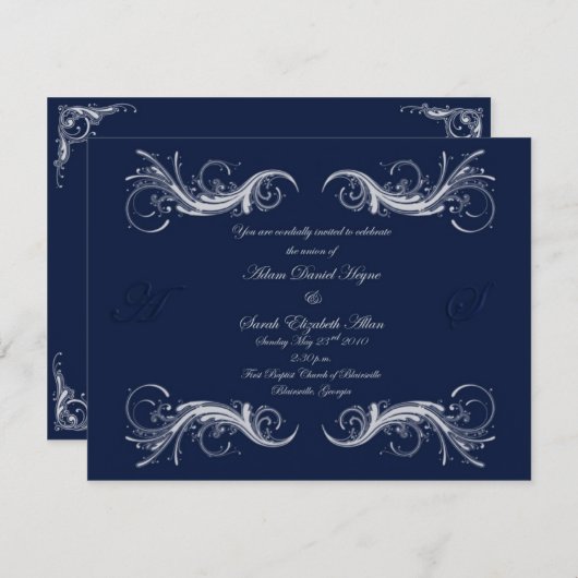 青招待2 招待状 (正面/裏面)