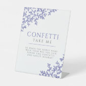 青描葉結婚紙吹雪徴候 台座サイン (正面)