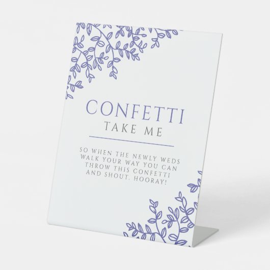 青描葉結婚紙吹雪徴候 台座サイン (正面)