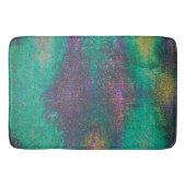 青擦り切れた色で熟成した緑 バスマット (正面)