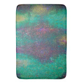 青擦り切れた色で熟成した緑 バスマット (正面縦)