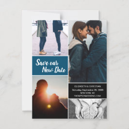 青救い新しい日の写真の日付の変更 マグネット招待状