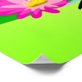 青救頭のカエルがひくつく ポスター (角)