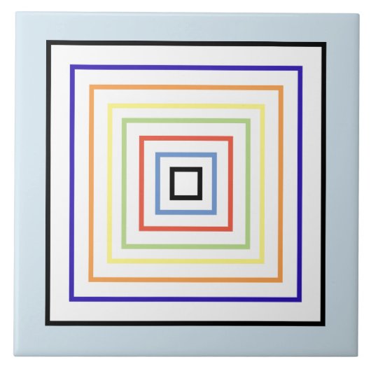 青数々のい背景の色の淡い色の正方形 タイル (正面)